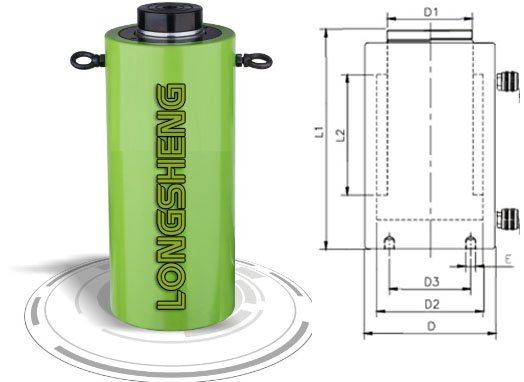 雙作用分離式千斤頂尺寸 雙作用分離式千斤頂尺寸